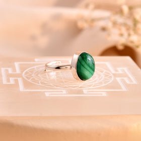 NATURAL MALACHITE RING 100% Natural Gemstone