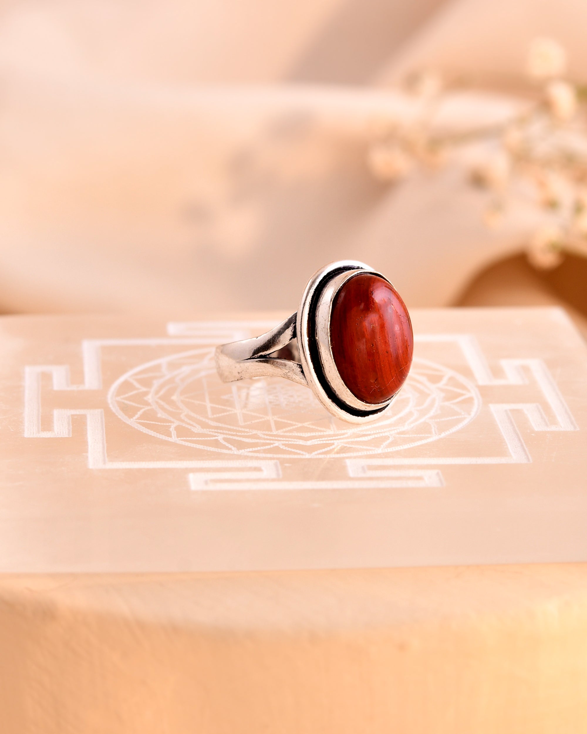 NATURAL RED JASPER RING 100% Natural Gemstone