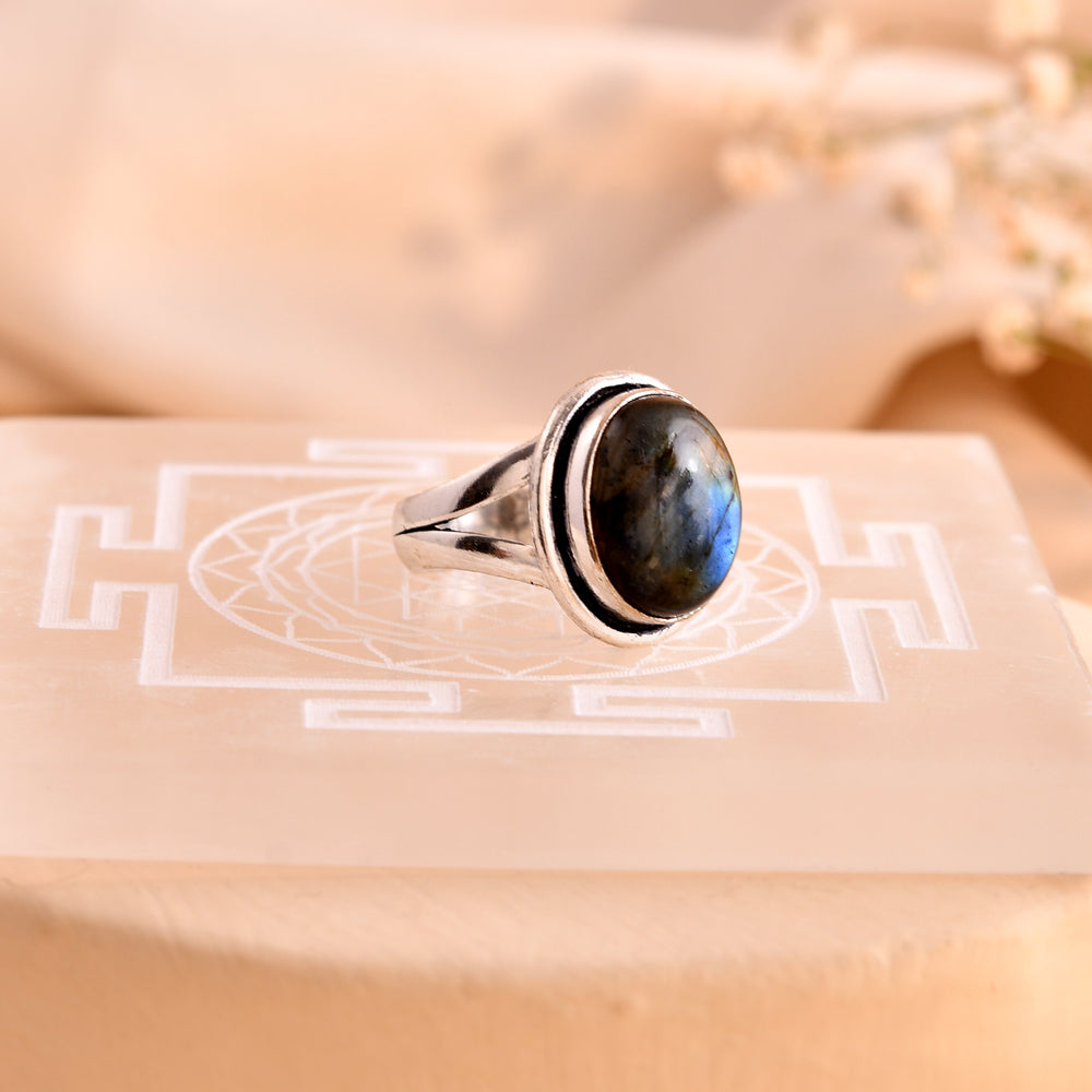 NATURAL  Labradorite RING 100% Natural Gemstone