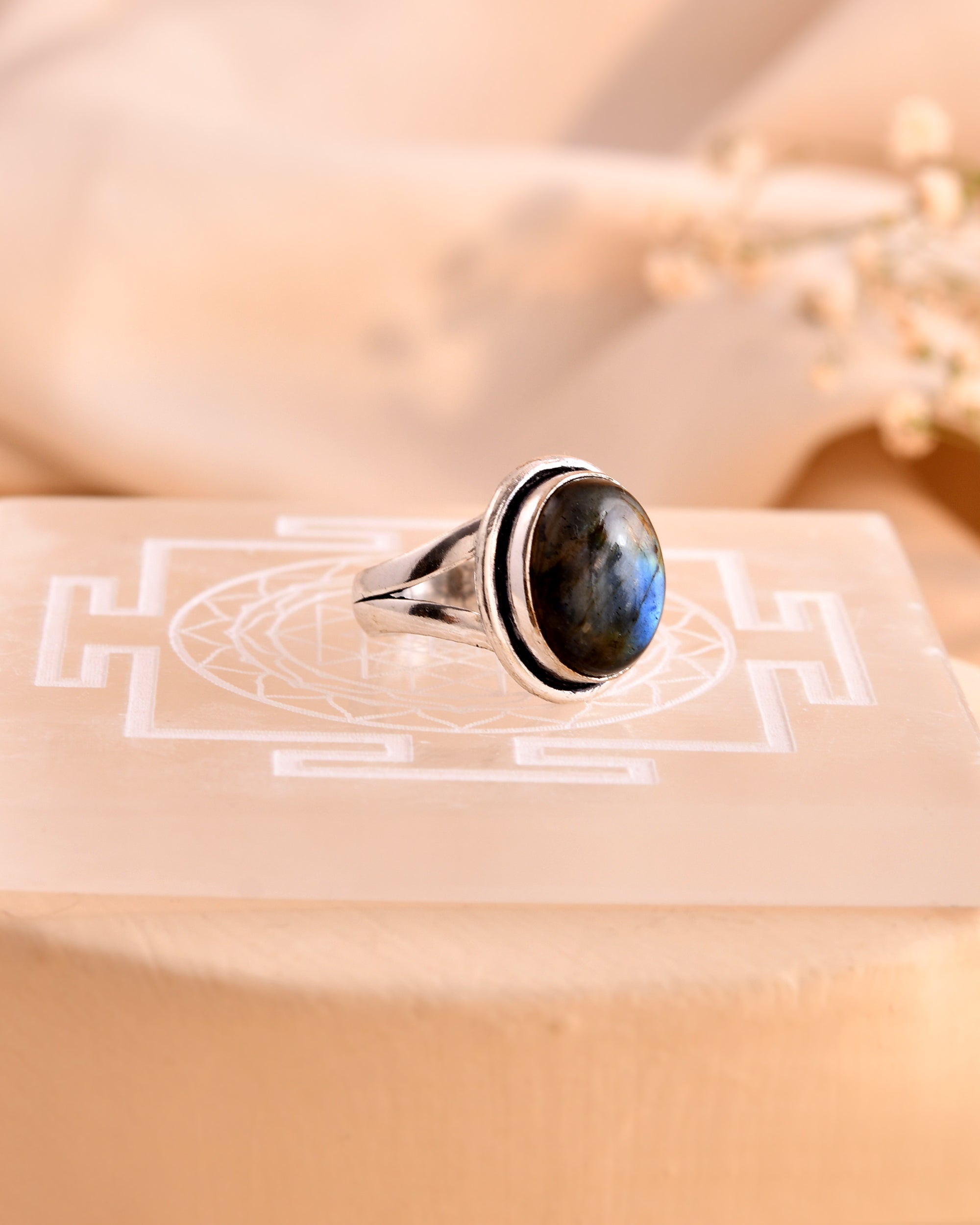 NATURAL  Labradorite RING 100% Natural Gemstone