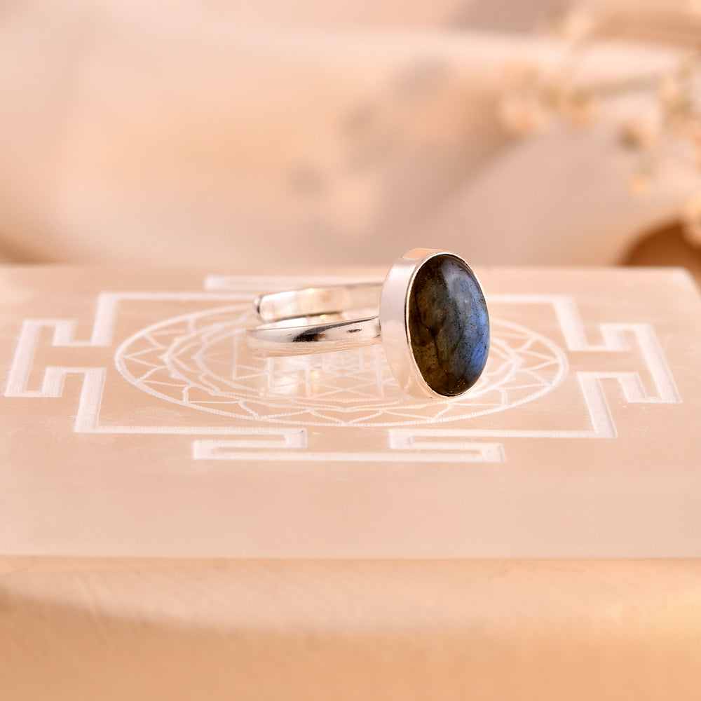 NATURAL  Labradorite RING 100% Natural Gemstone
