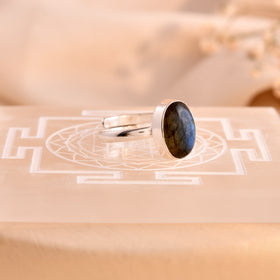 NATURAL  Labradorite RING 100% Natural Gemstone