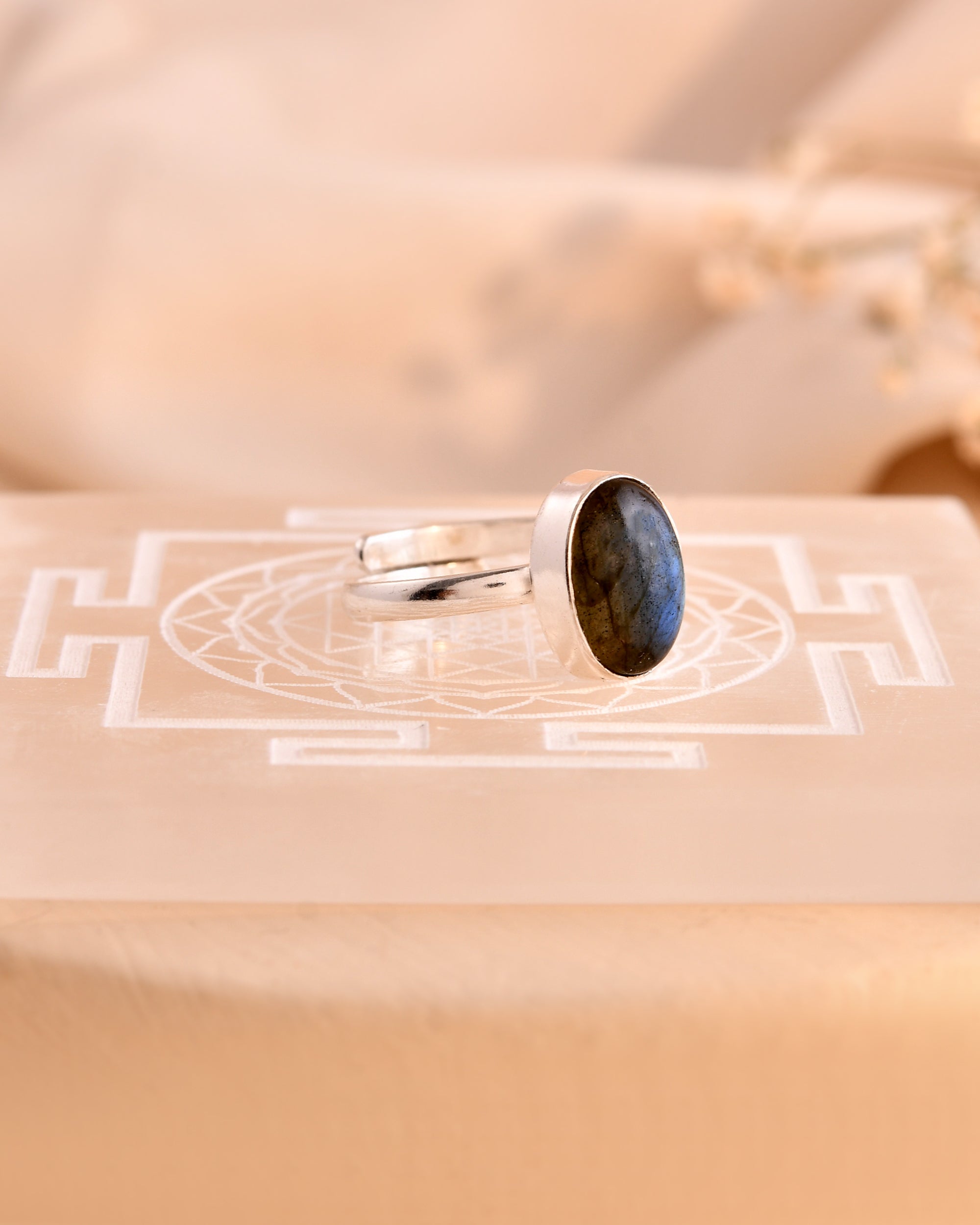 NATURAL  Labradorite RING 100% Natural Gemstone