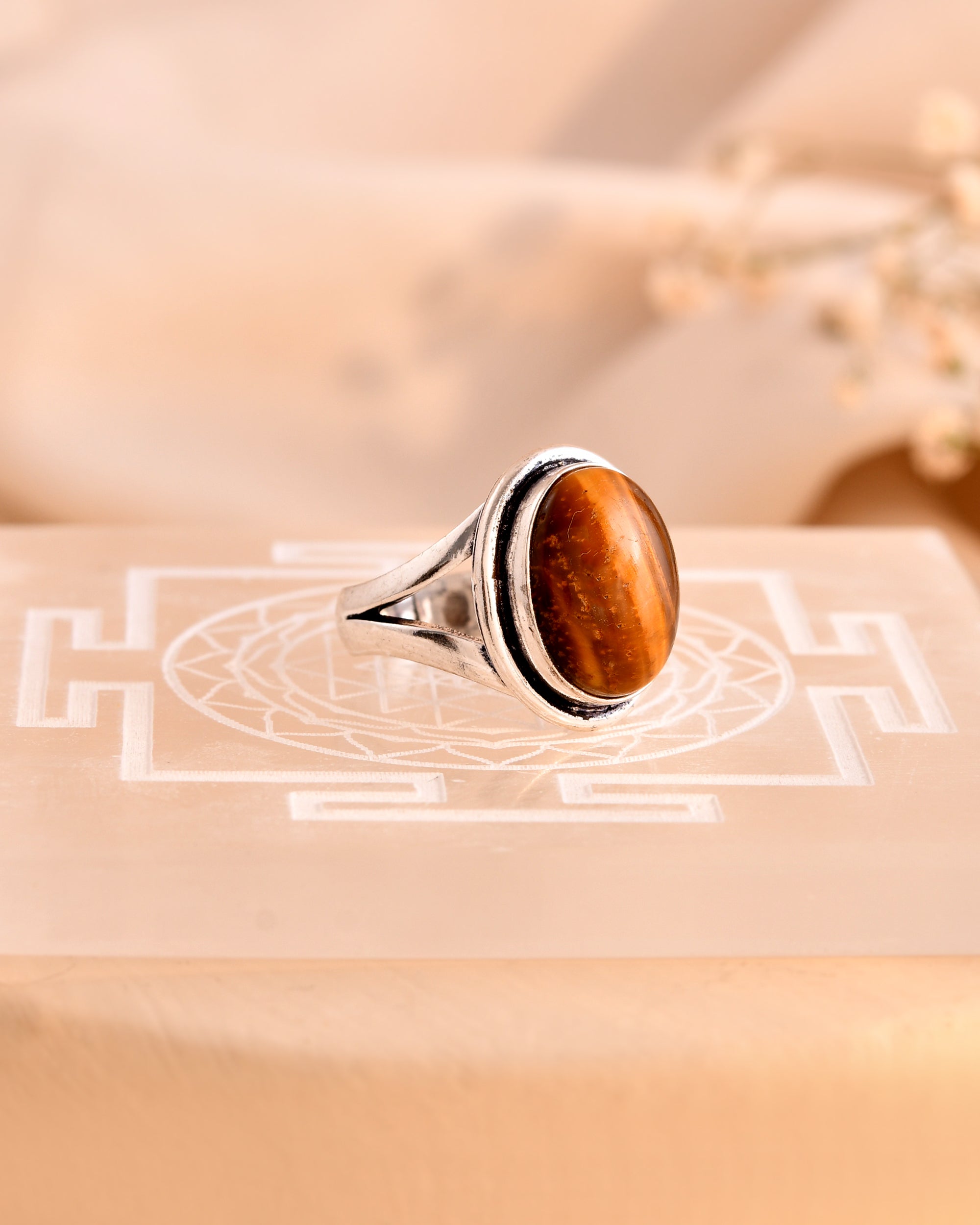 NATURAL TIGER EYE  RING 100% Natural Gemstone