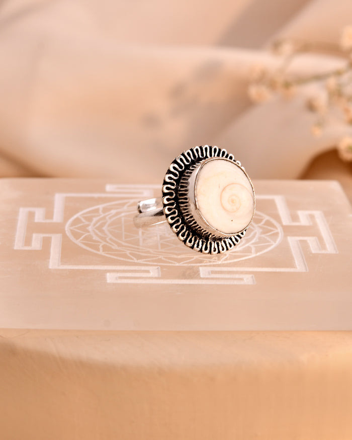 NATURAL SHIVA EYE RING 100% Natural