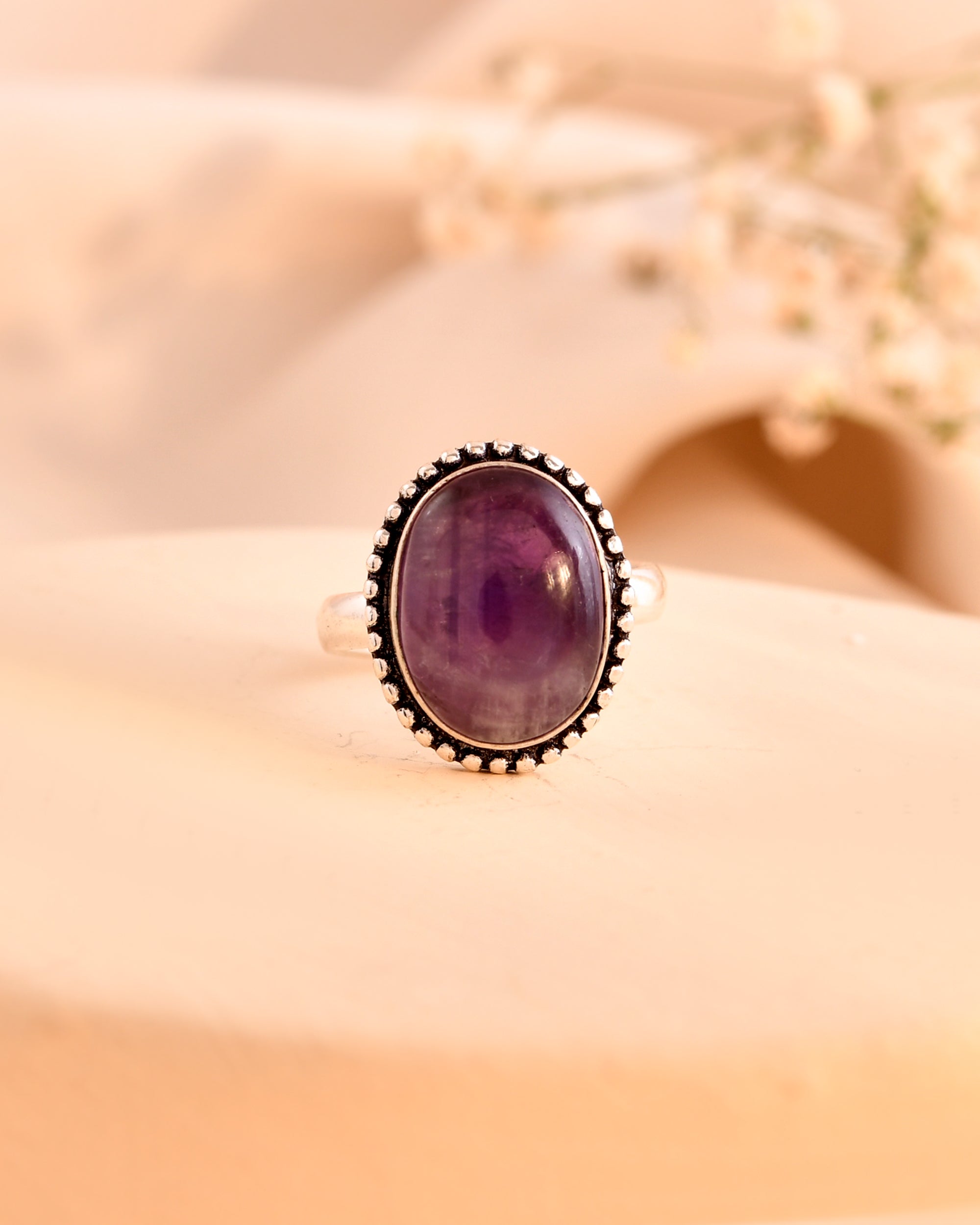 NATURAL AMETHYST RING 100% Natural Gemstone