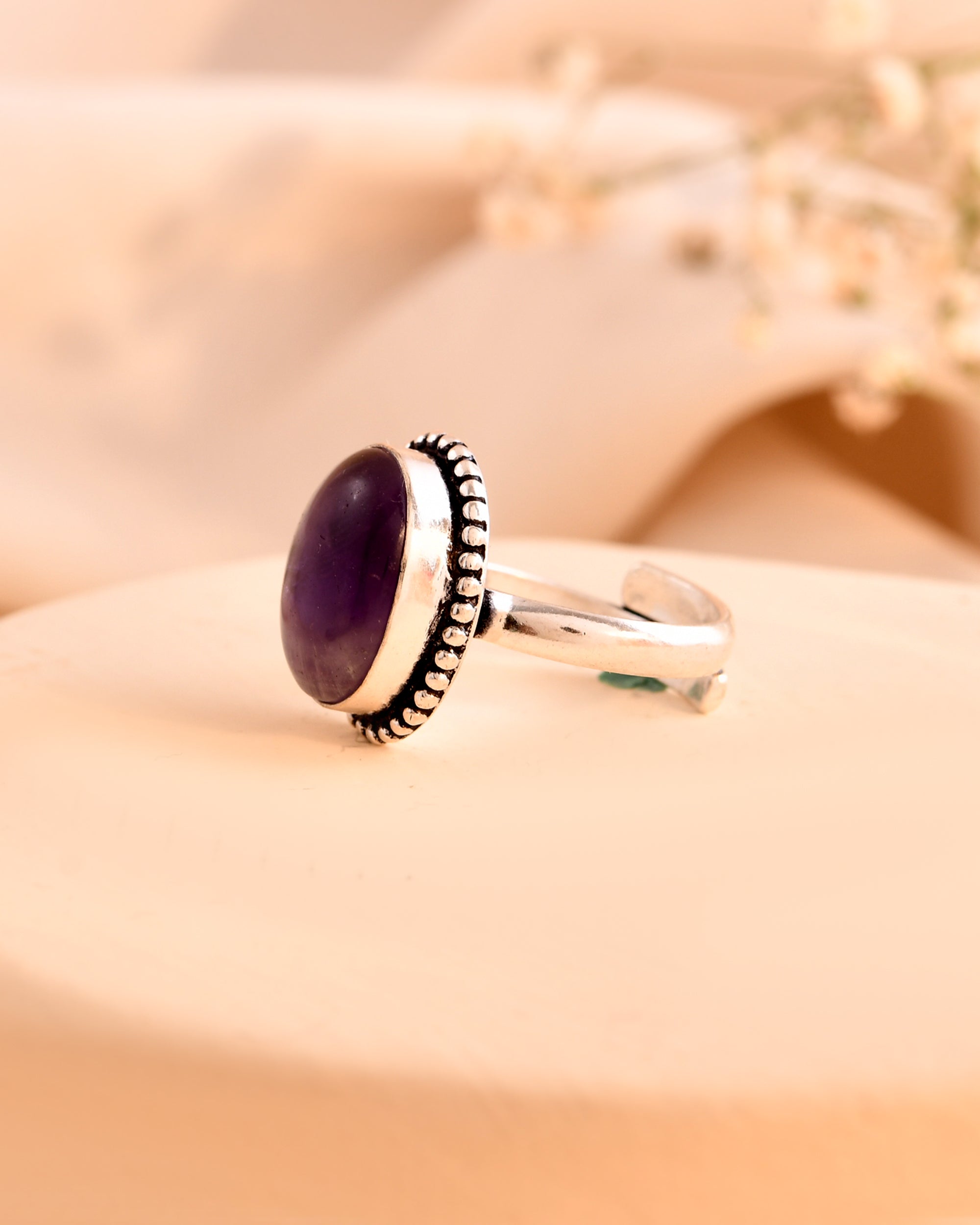 NATURAL AMETHYST RING 100% Natural Gemstone