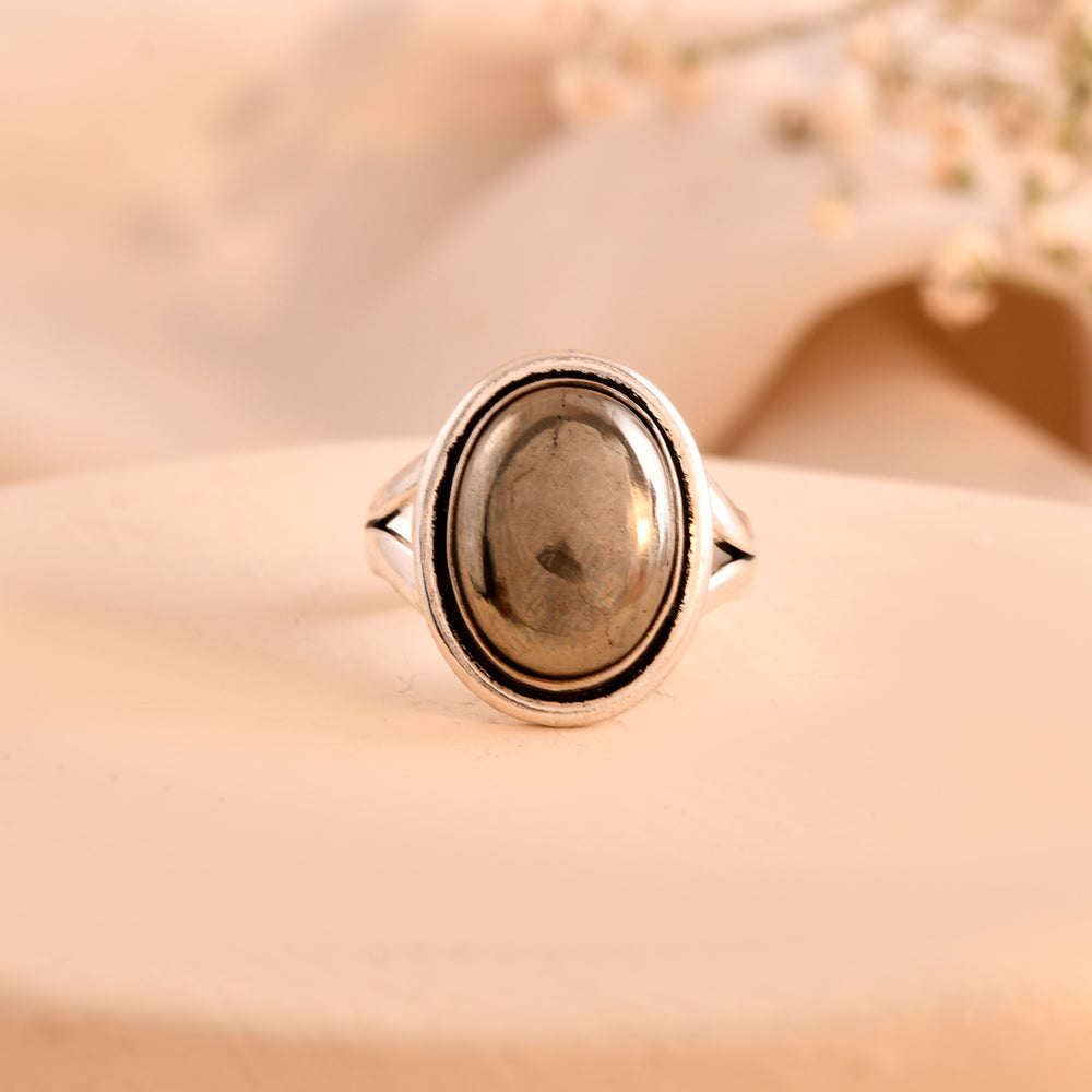 NATURAL PYRITE RING 100% Natural Gemstone
