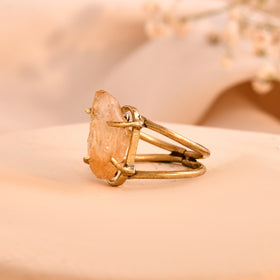 NATURAL CITRINE RAW RING 100% Natural Gemstone