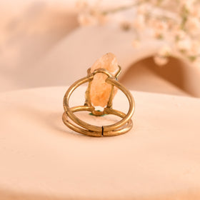 NATURAL CITRINE RAW RING 100% Natural Gemstone