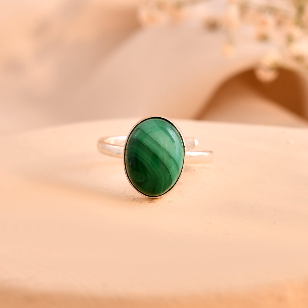 NATURAL MALACHITE RING 100% Natural Gemstone