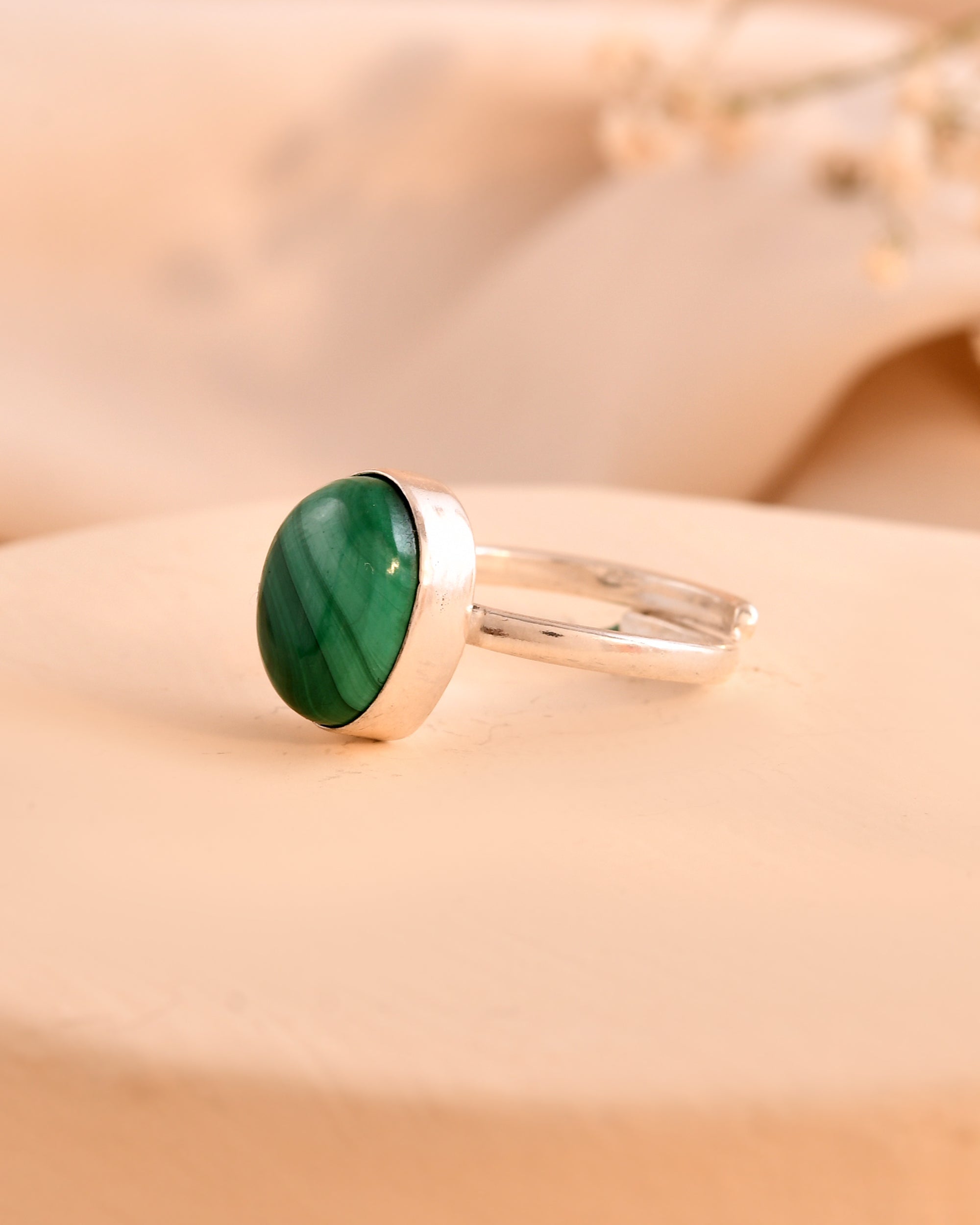 NATURAL MALACHITE RING 100% Natural Gemstone