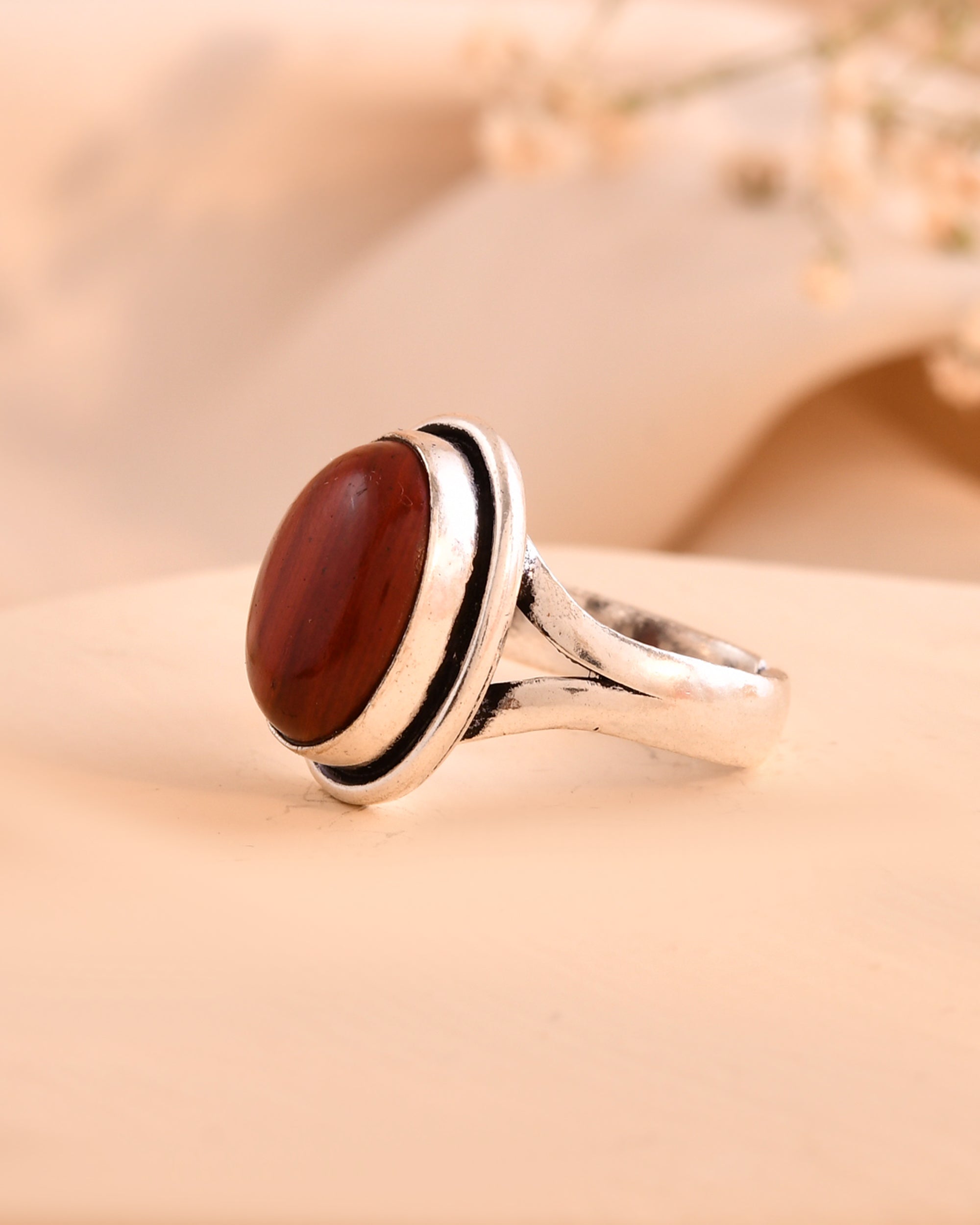 NATURAL RED JASPER RING 100% Natural Gemstone