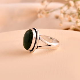 NATURAL GREEN JADE  RING 100% Natural Gemstone