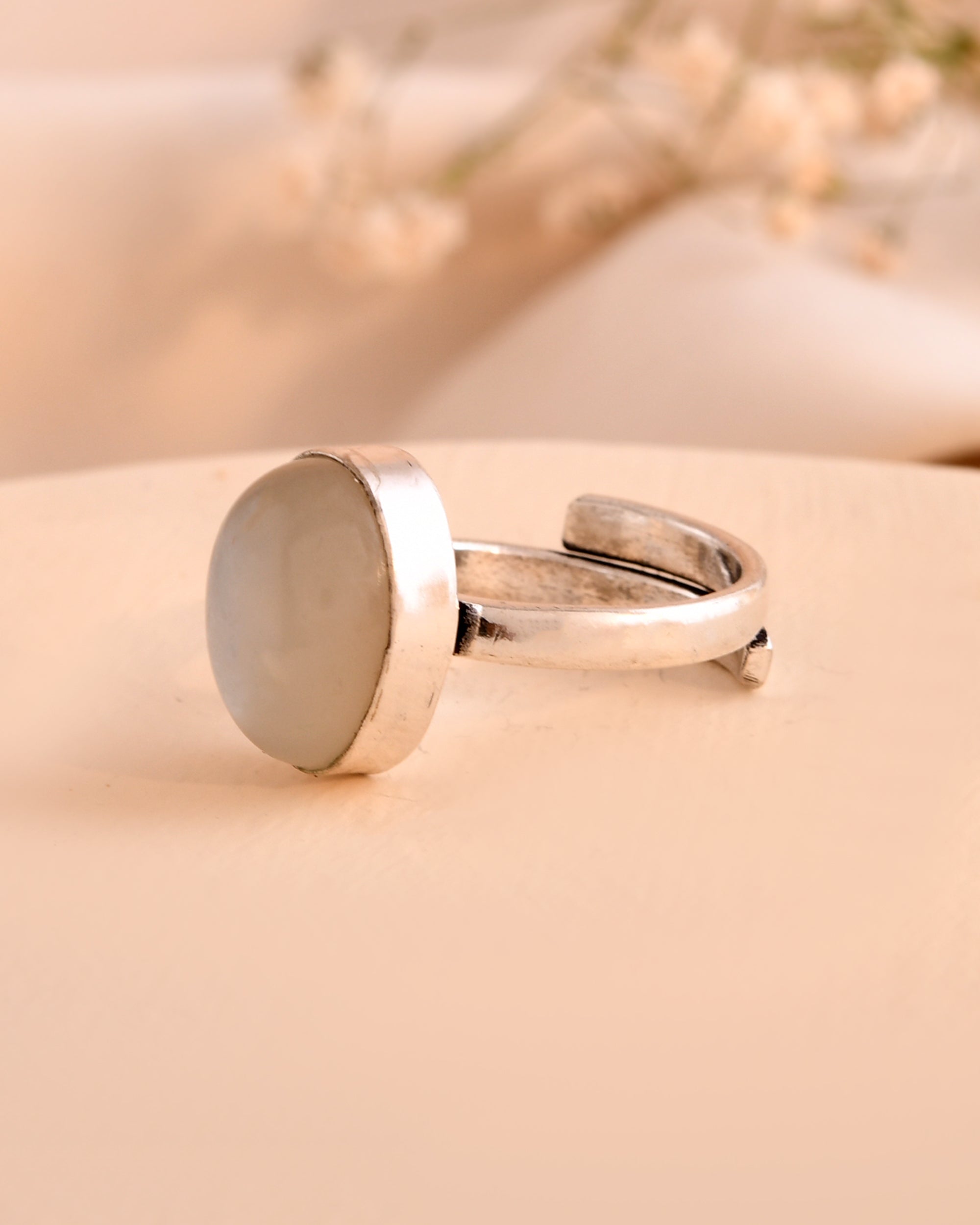NATURAL MOONSTONE  RING 100% Natural Gemstone