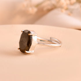 NATURAL PYRITE  FACITED RING 100% Natural Gemstone