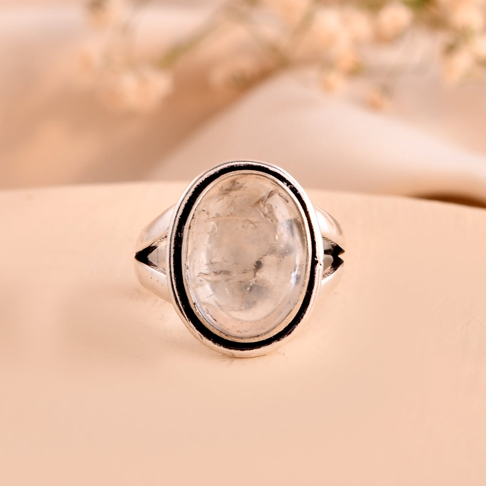 Natural Clear Quartz Ring