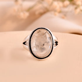 Natural Clear Quartz Ring