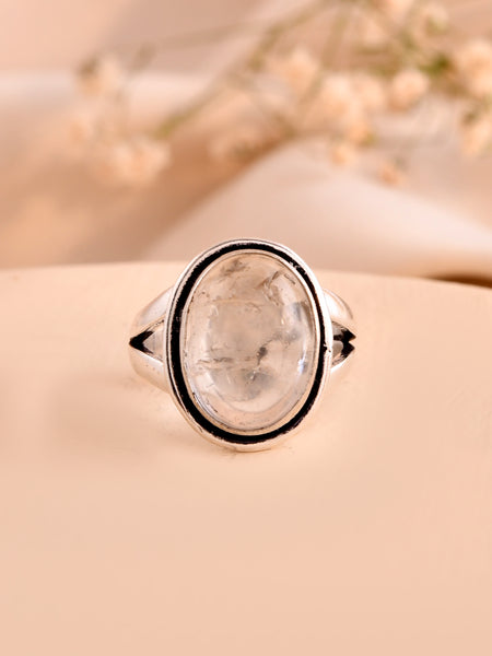 Natural Clear Quartz Ring