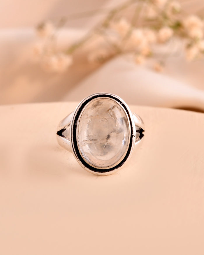 Natural Clear Quartz Ring