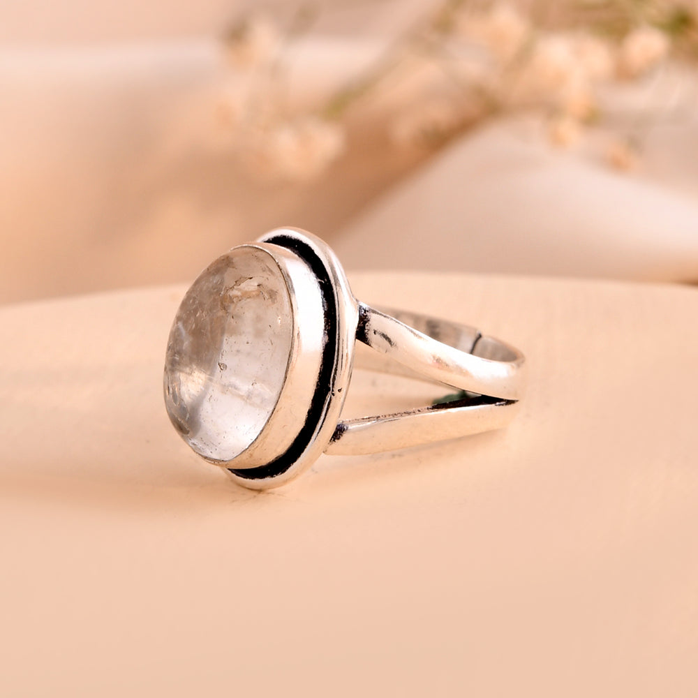 Natural Clear Quartz Ring