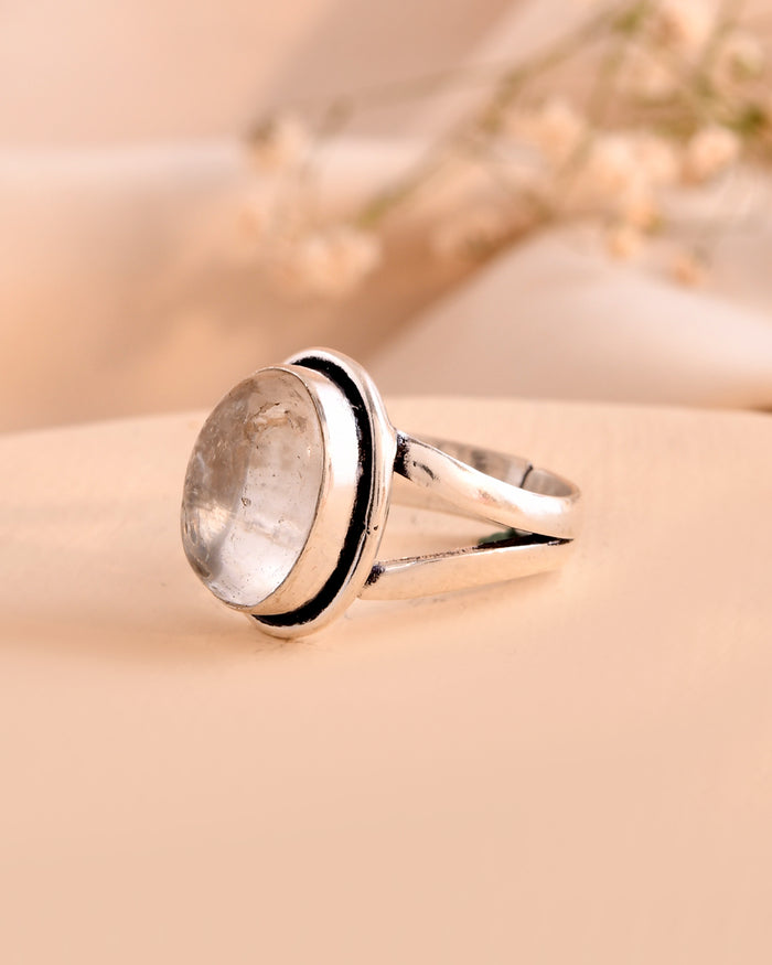 Natural Clear Quartz Ring