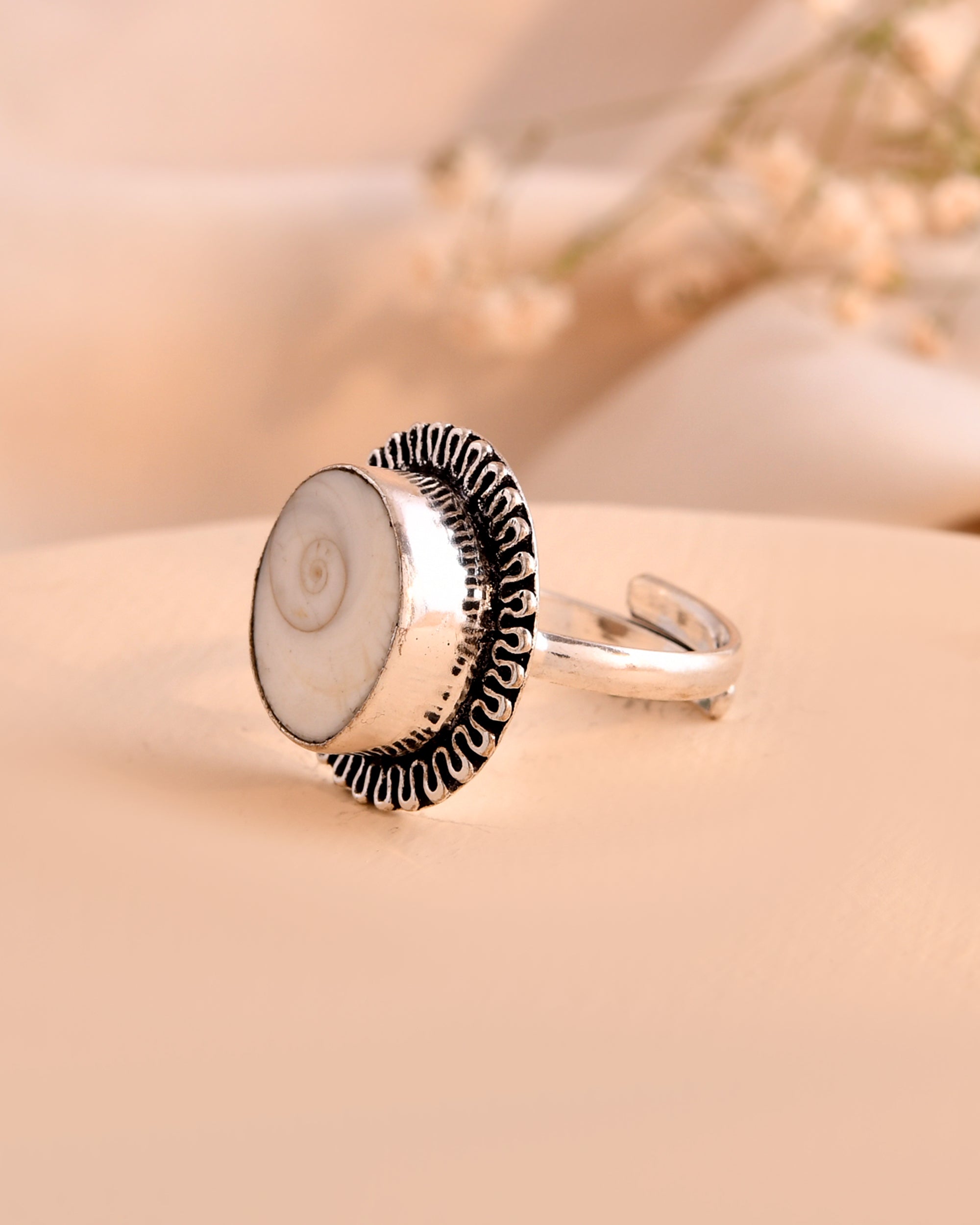 NATURAL SHIVA EYE RING 100% Natural