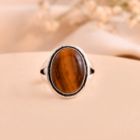NATURAL TIGER EYE  RING 100% Natural Gemstone