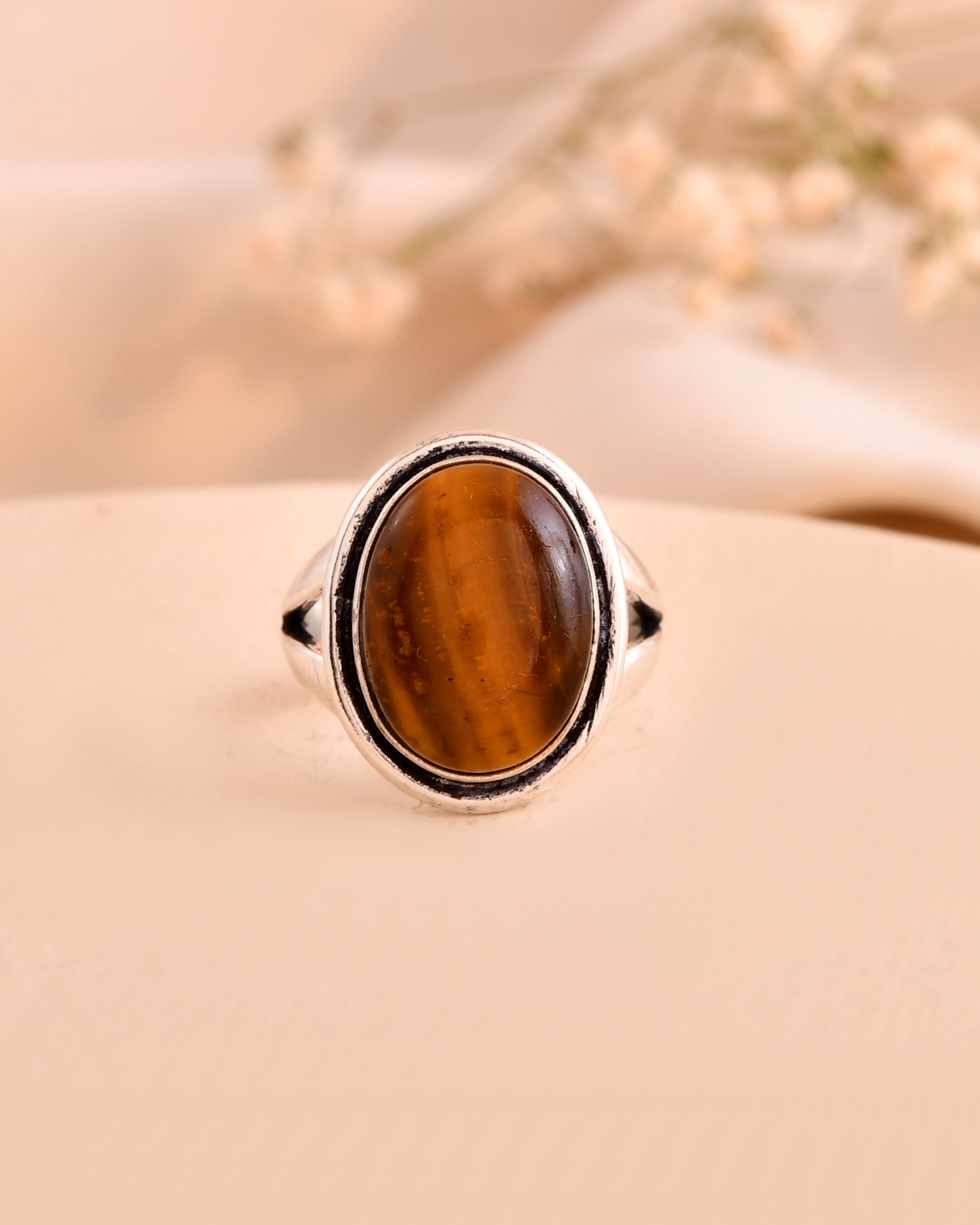 NATURAL TIGER EYE  RING 100% Natural Gemstone
