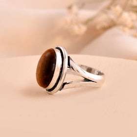NATURAL TIGER EYE  RING 100% Natural Gemstone