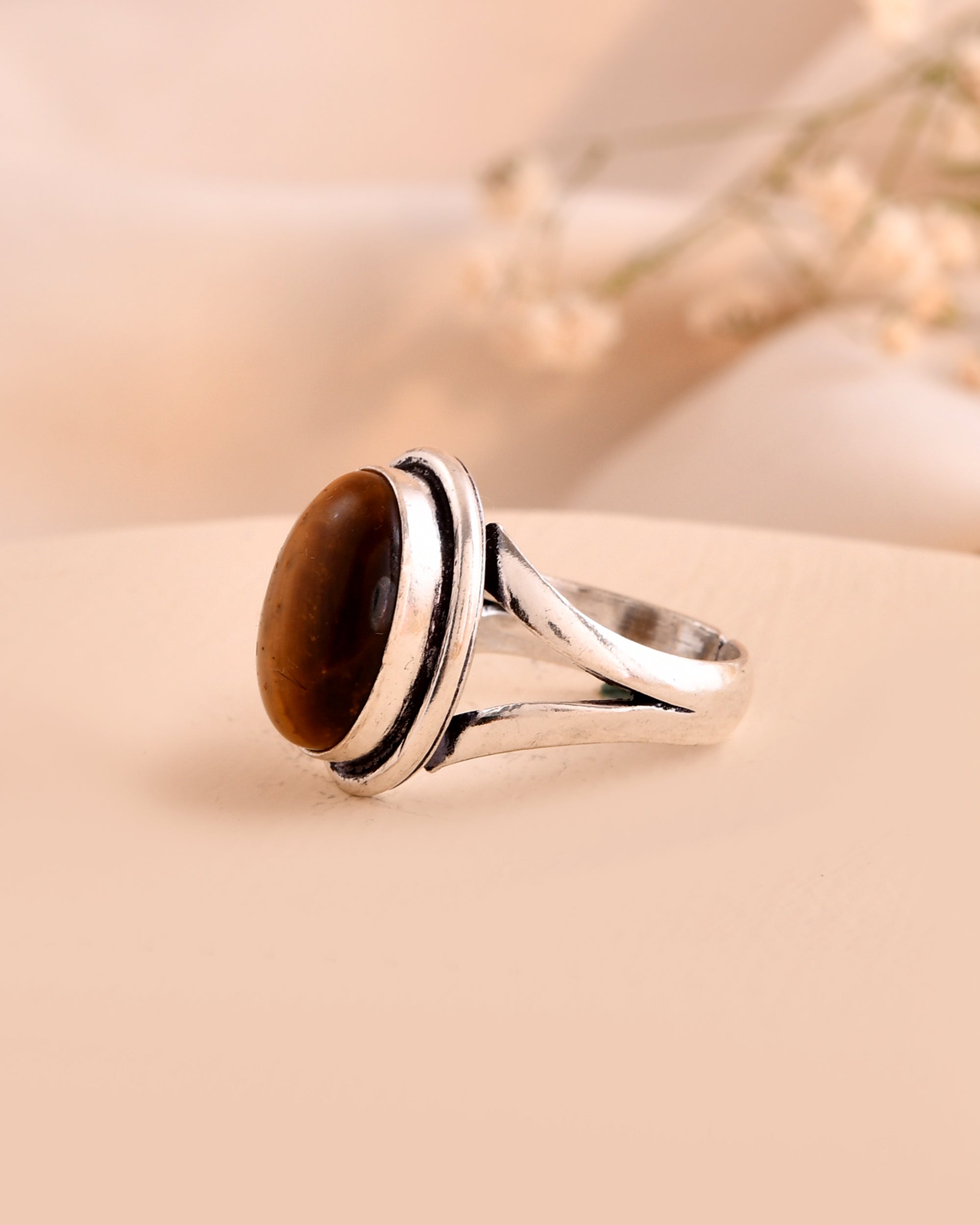 NATURAL TIGER EYE  RING 100% Natural Gemstone