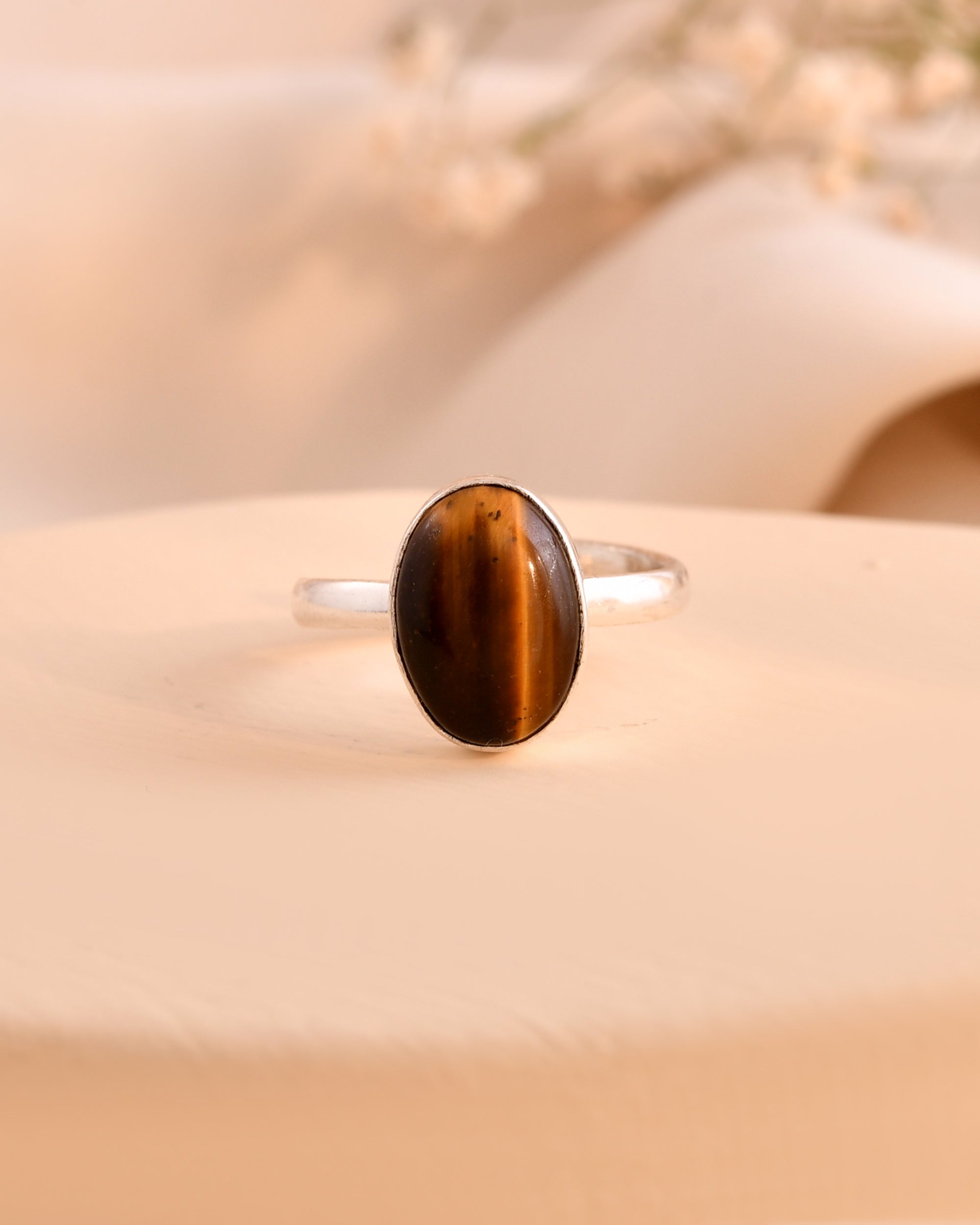 NATURAL TIGER EYE  RING 100% Natural Gemstone
