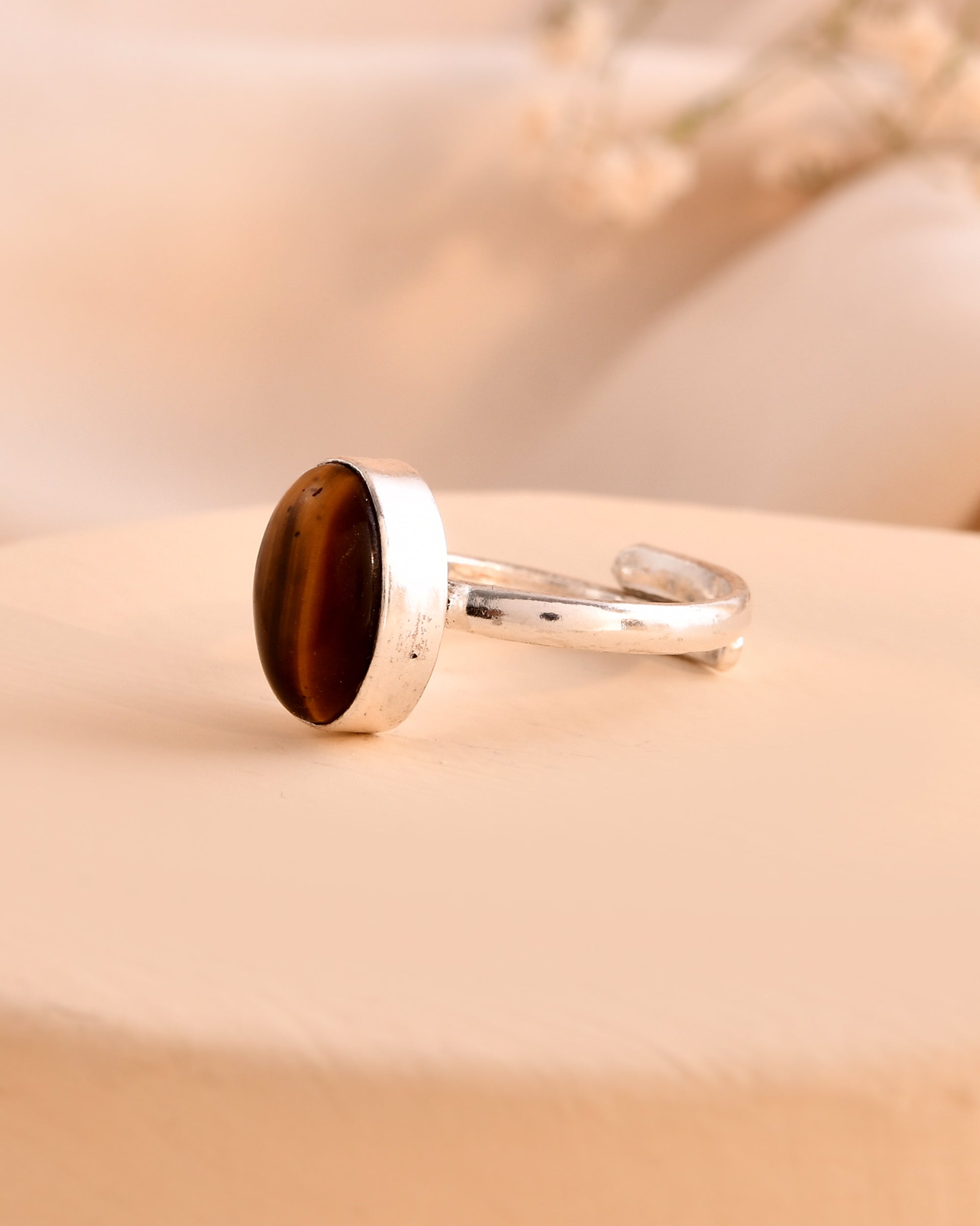 NATURAL TIGER EYE  RING 100% Natural Gemstone