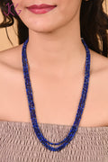 Natural Blue Lapis Lazuli Necklace (With Certificate)