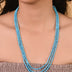 Natural Blue Turquoise Beaded Necklace