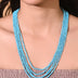 Natural Blue Turquoise Beaded Necklace