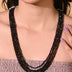 Natural Black Tourmaline Beaded Necklace