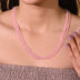 Natural Rose Quartz Necklace (With Certificate)