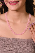 Natural Rose Quartz Necklace (With Certificate)