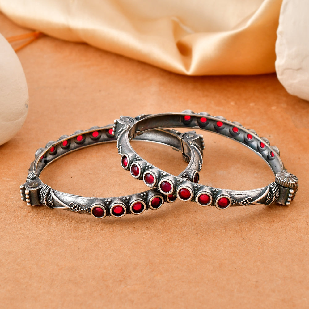 Ruby Radiance Dandiya Bangles