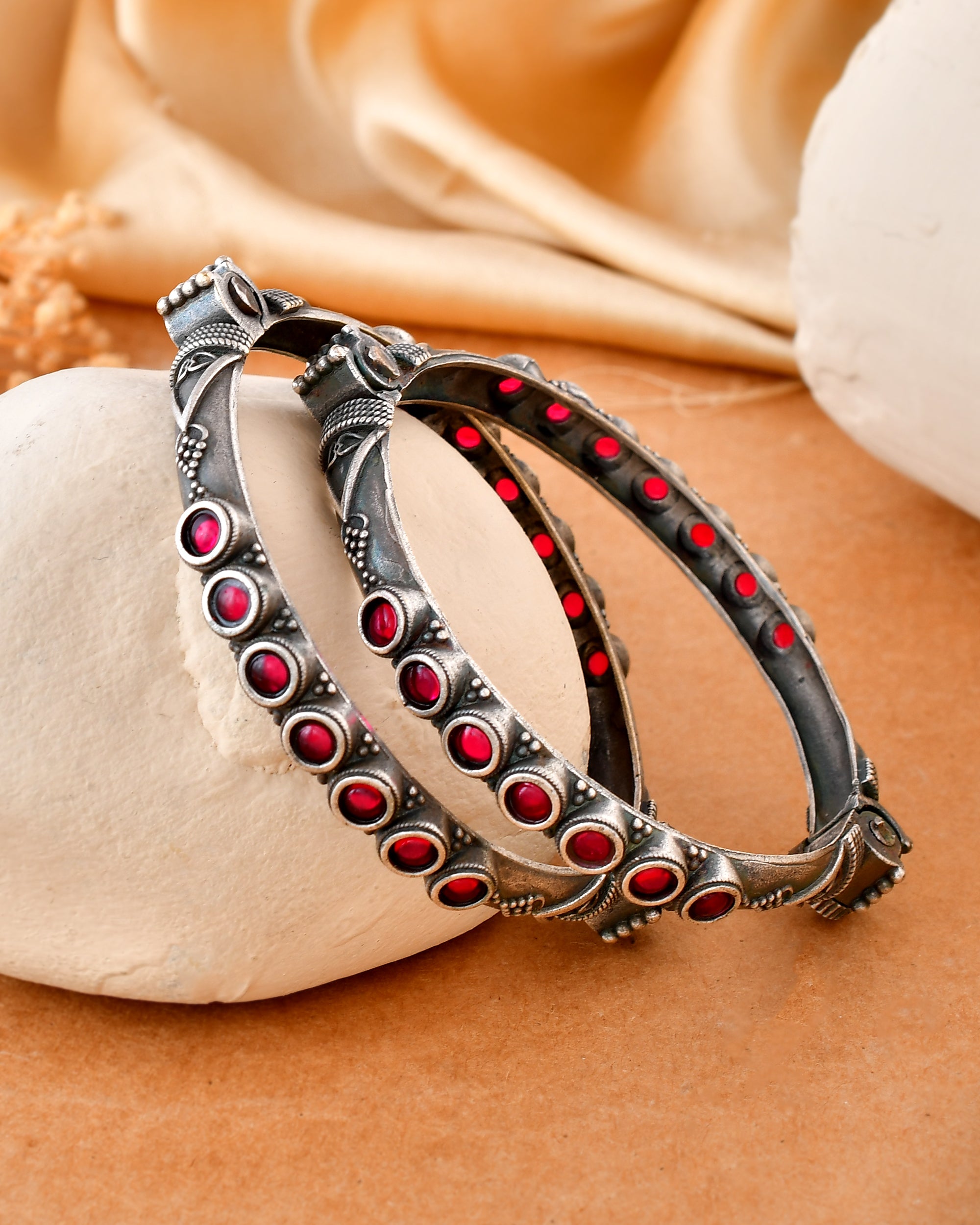 Ruby Radiance Dandiya Bangles