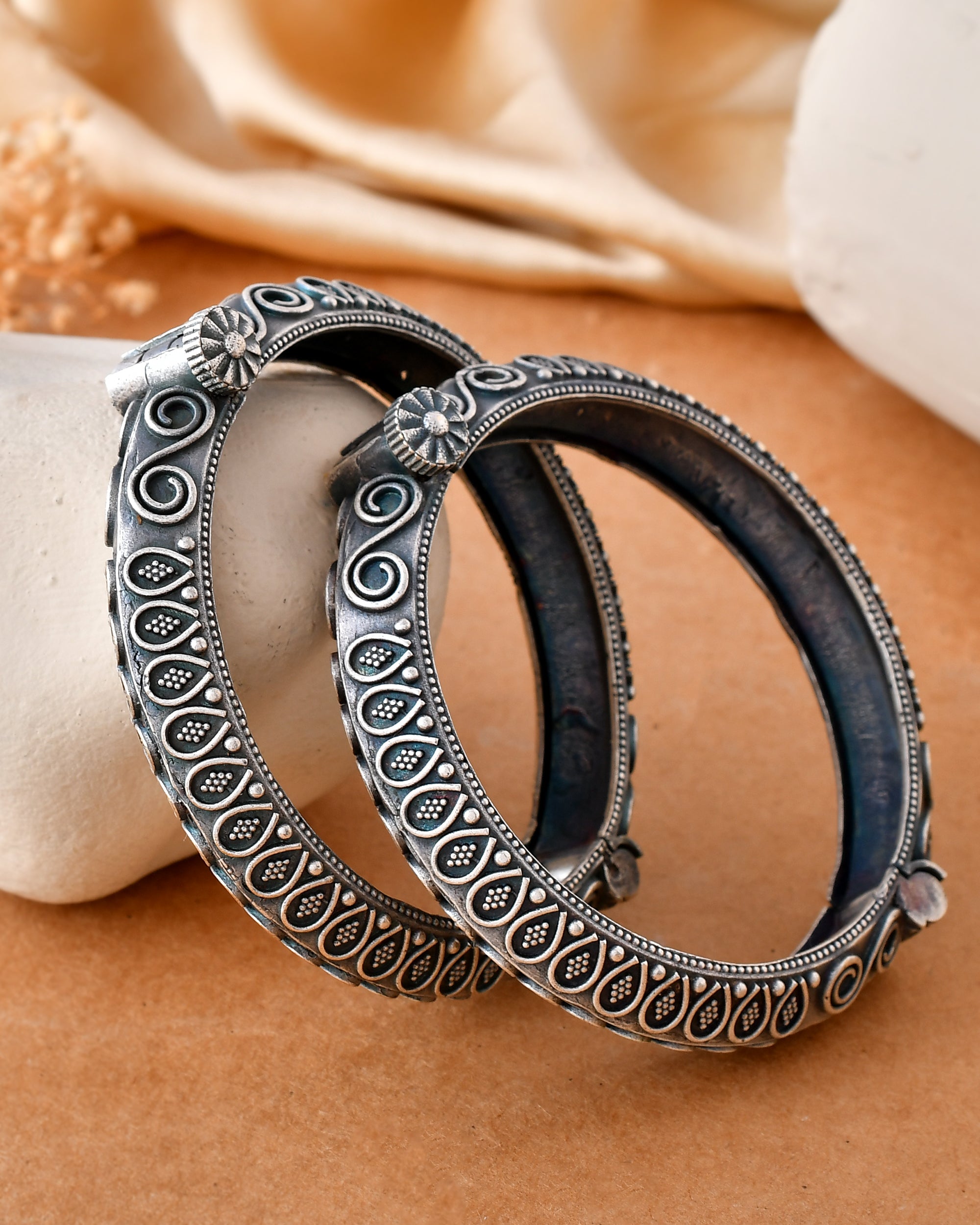 Peacock Motif Dandiya Bangles