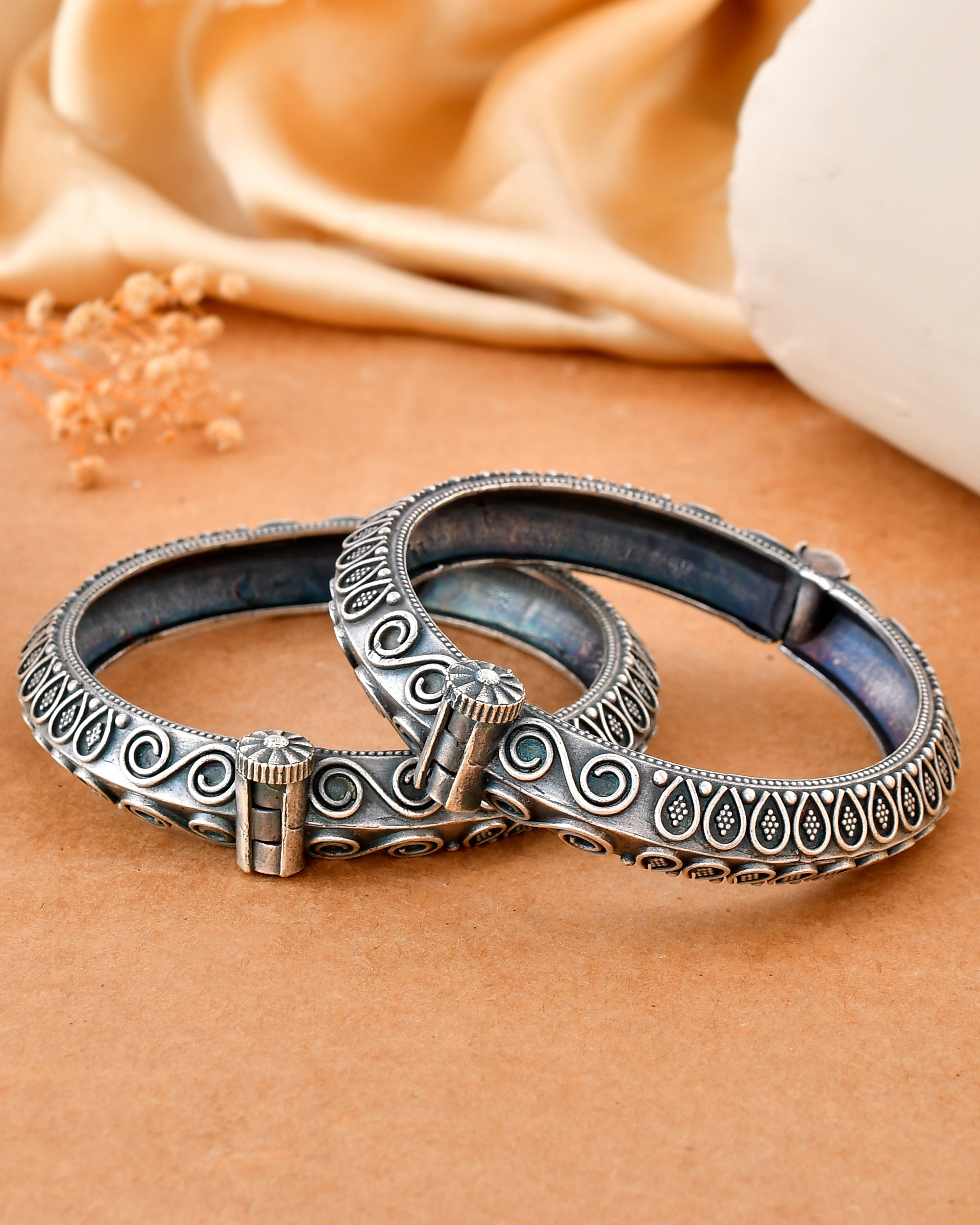 Peacock Motif Dandiya Bangles