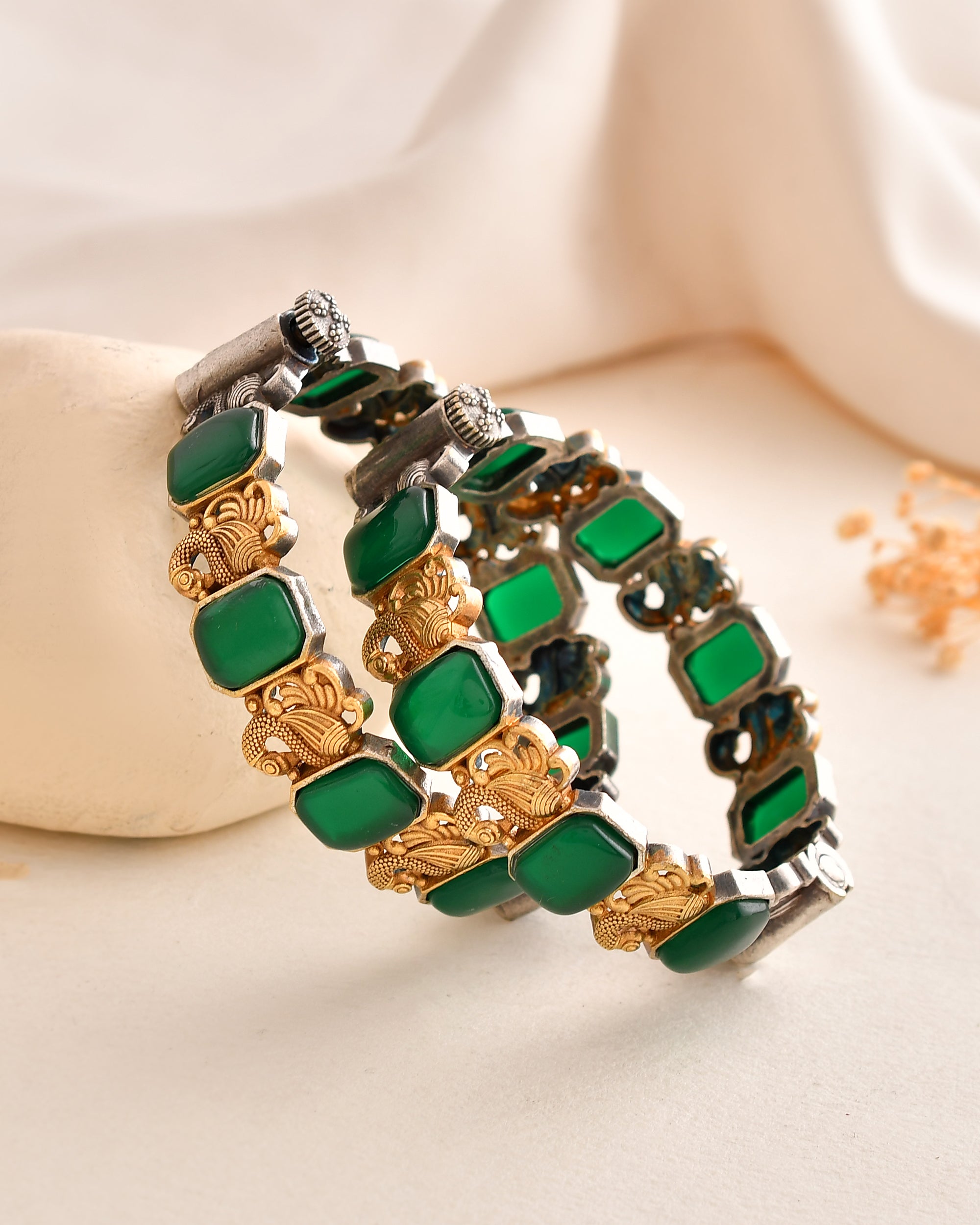 Emerald Enchant Dandiya Bangles