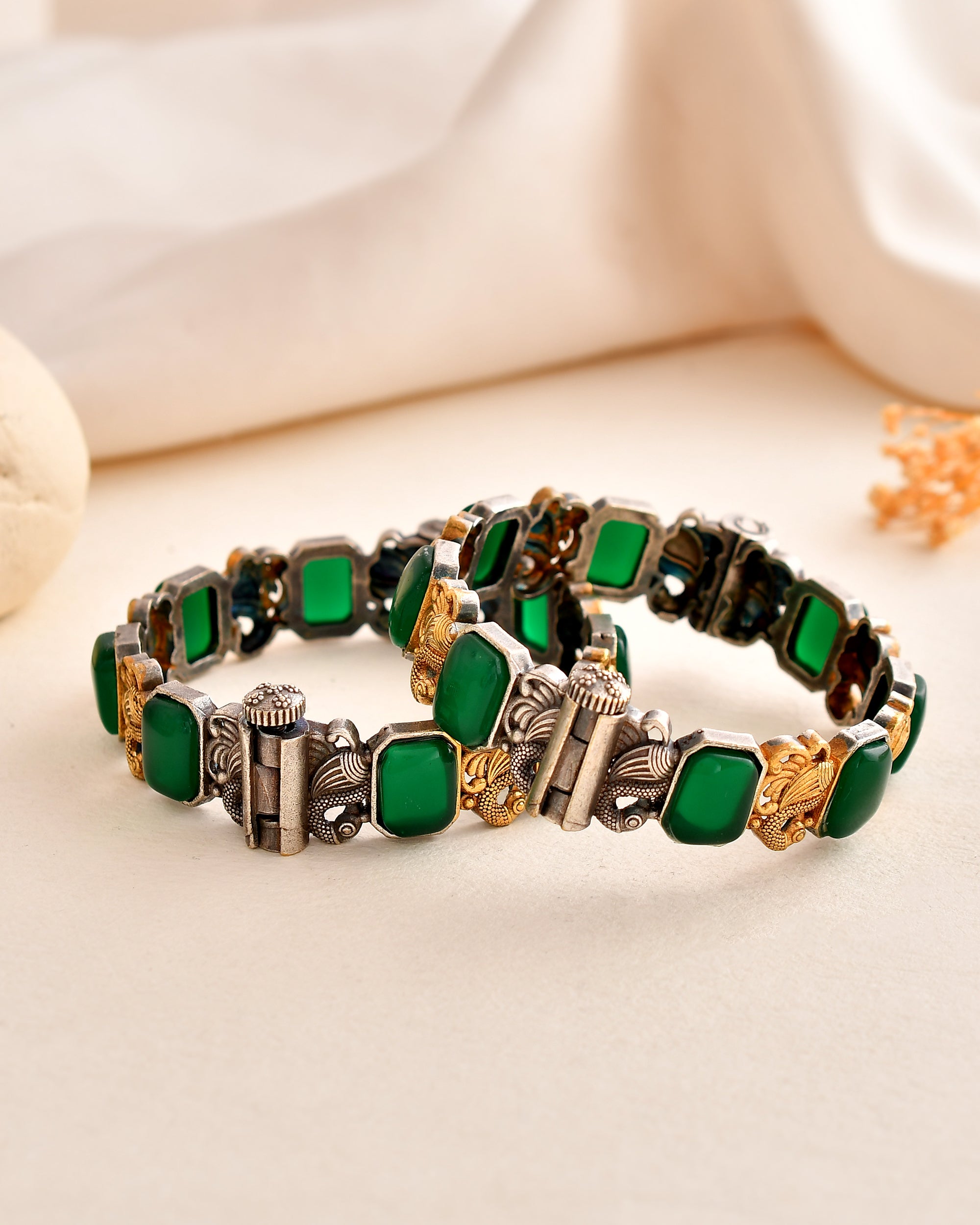 Emerald Enchant Dandiya Bangles