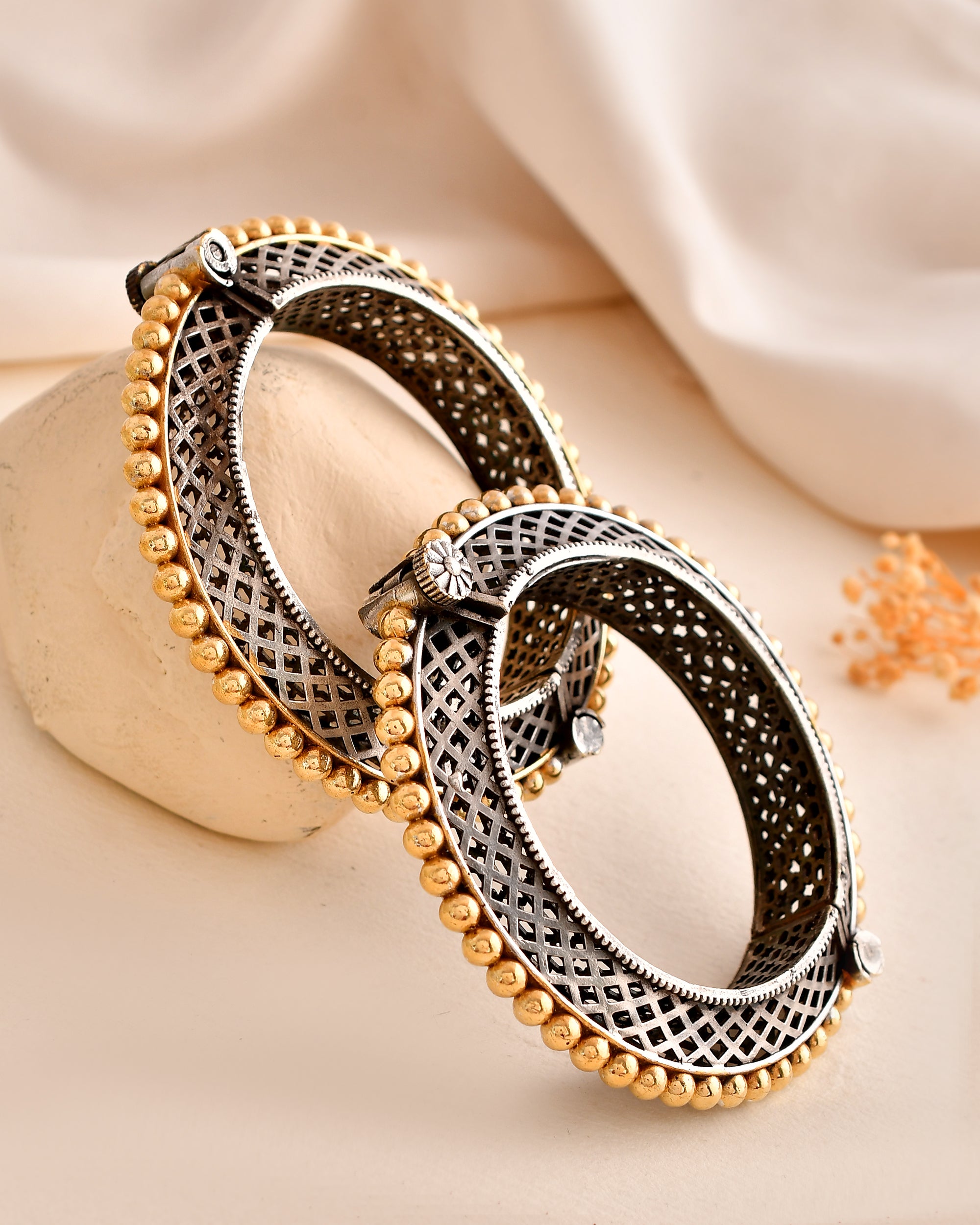 Golden Lattice Dandiya Bangles