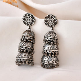 Tribal Harmony Dandiya Jhumka Earrings