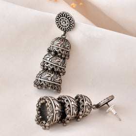 Tribal Harmony Dandiya Jhumka Earrings