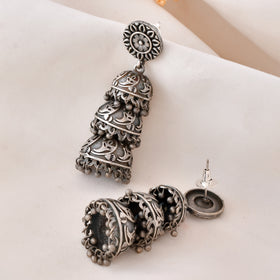 Tribal Harmony Dandiya Jhumka Earrings