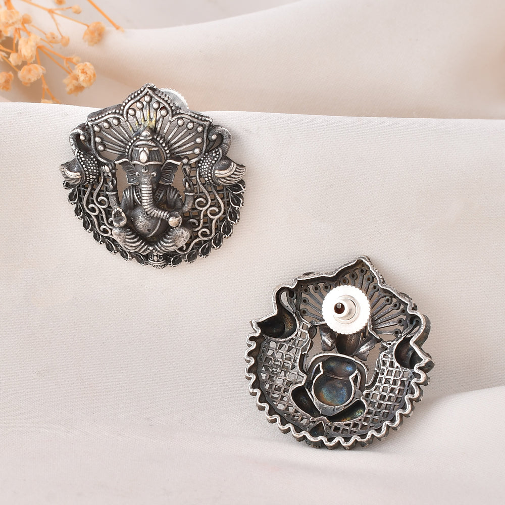 Ganesha Blessing Dandiya Stud Earrings